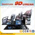 Κινητός καταπληκτικός προσομοιωτής 6 κινηματογράφων 7D καθίσματα με το φωτισμό/την προσομοίωση βροχής