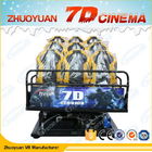 Κινηματογραφική αίθουσα 12 προσομοιωτών 7D παιχνιδιών πυροβολισμού Seater με το ηλεκτρικό/πίσω σπρώξιμο