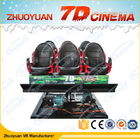 6 ηλεκτρική 7D κινηματογραφική αίθουσα καθισμάτων με το σύστημα 220V 5.50KW ειδικό εφέ