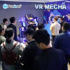 Ο ενιαίος Μαύρος φορέων VR Mecha προσομοιωτών θεματικών πάρκων 9D VR με τα φω'τα των οδηγήσεων