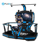 διαστημική μηχανή 1 παιχνιδιών πλατφορμών περπατήματος 220V VR μπλε παικτών με το Μαύρο