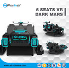 ρόλερ κόστερ 6 καθίσματα VR σκοτεινός Άρης προσομοιωτών 3.8KW 220V 9D VR