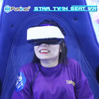 Προσομοιωτής δύο εικονικής πραγματικότητας 360 περιστροφής κινηματογράφος αυγών καθισμάτων VR για το λούνα παρκ