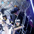 VR καθορισμένη 9D μηχανή εικονικής πραγματικότητας φορέων πυροβολισμού Multiplayer εξοπλισμού λούνα παρκ zombie 4-5 VR
