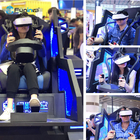 Παιχνίδι εικονικής πραγματικότητας 9d VR on-line 360 Drive προσομοιωτών VR ραλιών παιχνιδιών 9D αγώνα αυτοκινήτων πυροβολισμού