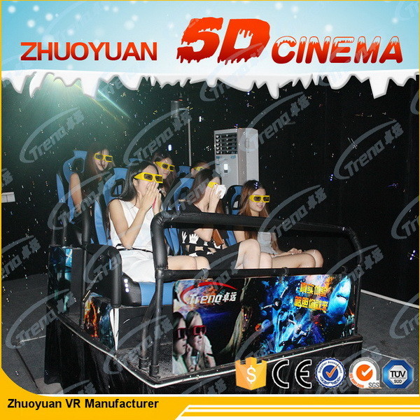 3 DOF κινηματογραφική αίθουσα εικονικής πραγματικότητας 5D με το ηλεκτρικό σύστημα καθισμάτων κινήσεων δυναμικό