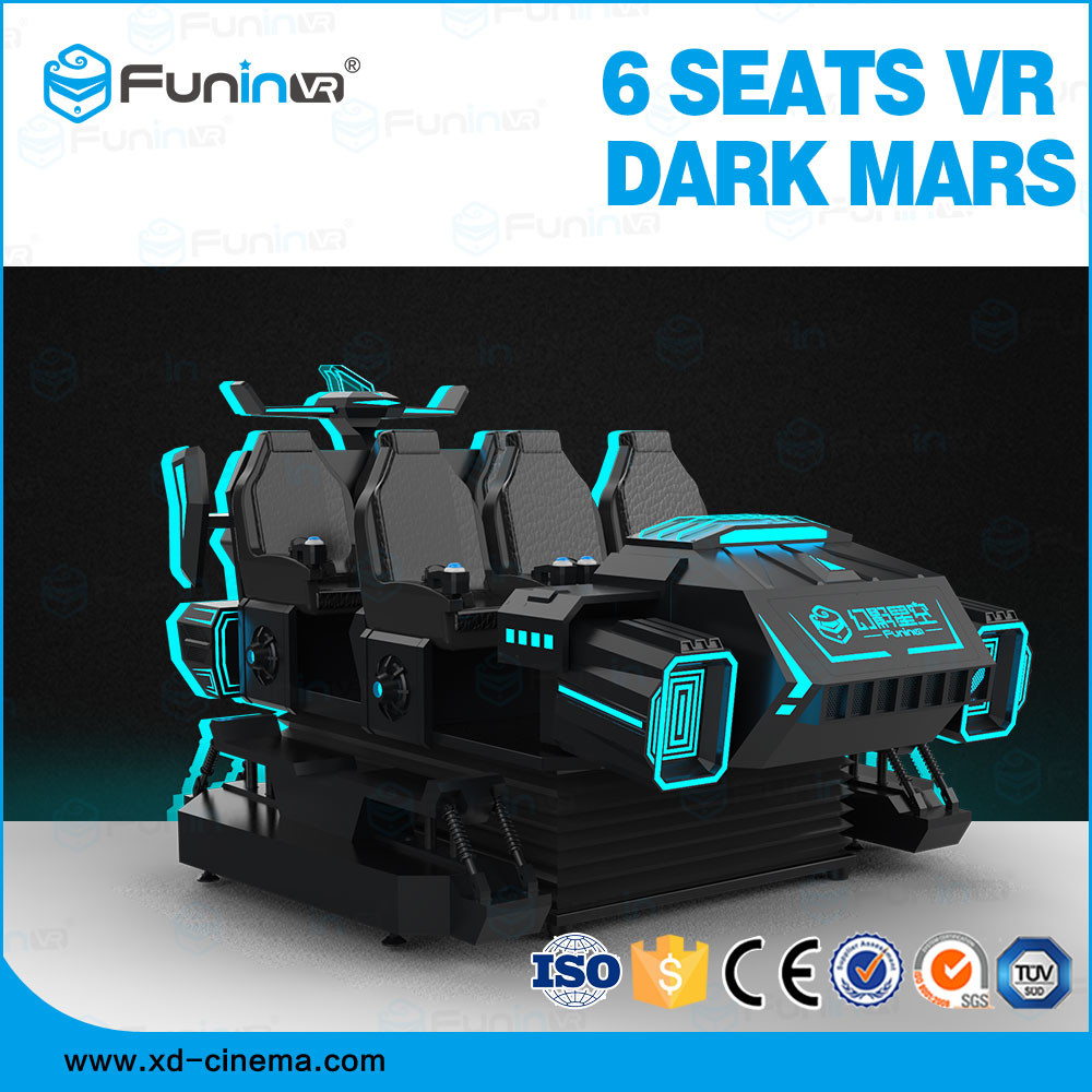 360 προσομοιωτής 6 εικονικής πραγματικότητας περιστροφής 9D καθίσματα για το θεματικό πάρκο