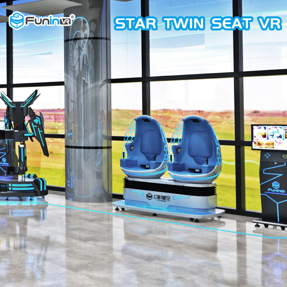 ISO9001 1 κινηματογράφος 360 αυγών καθισμάτων 9D VR προσομοιωτής κινήσεων για 4+ χρονών