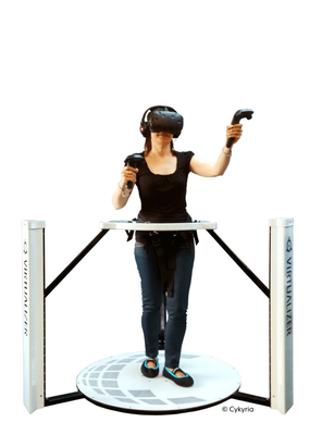 Treadmill εικονικής πραγματικότητας λούνα παρκ περιπατητής προσομοιωτών VR περιπατητών πυροβολισμού