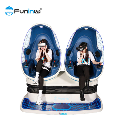 τρισδιάστατα γυαλιά κασκών μηχανών 9d VR 2 μπλε 9d παιχνίδια προσομοιωτών εικονικής πραγματικότητας κινηματογράφων καθισμάτων vr για την πώληση