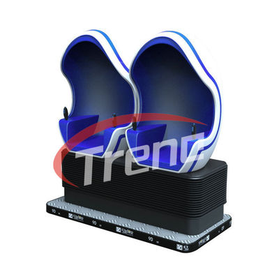 Η μόδα δροσίζει 360 μπλε καθίσματα γύρου κινηματογράφων υπεραγορών 9D βαθμού με την επίδραση αέρα