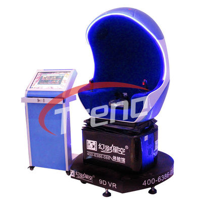 Καταπληκτικός μπλε προσομοιωτής εικονικής πραγματικότητας 9D, CE κινηματογράφων δράσης παιχνιδιών 9D VR εγκεκριμένο