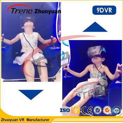 Σε απευθείας σύνδεση VR 9D αγωνιστικών αυτοκινήτων τριπλή έδρα κινηματογραφικών αιθουσών παιχνιδιών 220 βολτ 5500 Watt