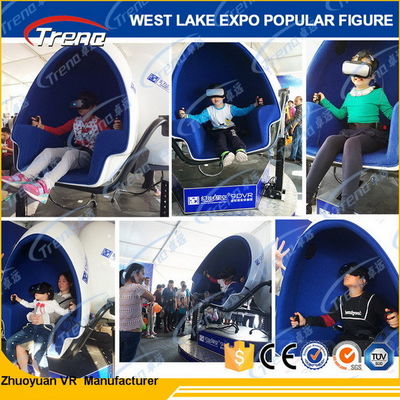 Ελκυστικός 360 προσομοιωτής θεματικών πάρκων 9D VR βαθμού με τα γυαλιά HD 1080P