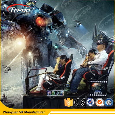 Προσαρμοσμένο θέατρο 6 κινηματογράφων 5D DOF ηλεκτρική πλατφόρμα για το εμπορικό κέντρο