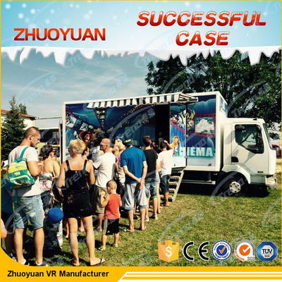 Κινητός καταπληκτικός προσομοιωτής 6 κινηματογράφων 7D καθίσματα με το φωτισμό/την προσομοίωση βροχής