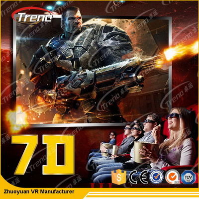 Κινητή κινηματογραφική αίθουσα 4 καθίσματα/6 καθίσματα ψηφιακού ελέγχου 7D με το υδραυλικό σύστημα