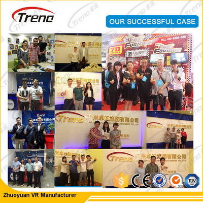 Εξοπλισμός εικονικής πραγματικότητας προσομοιωτών κινηματογράφων εναλλασσόμενου ρεύματος 220V 9D 6 φορείς για Arcade