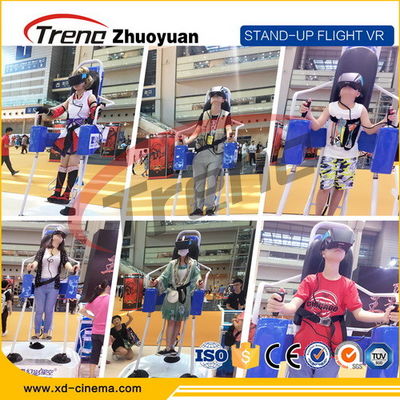 Τηλεοπτική στάση του Flight Simulator εικονικής πραγματικότητας παιχνιδιών 9D μηχανών αυγών επάνω για το κέντρο ικανότητας
