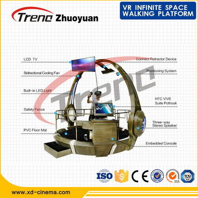 Εσωτερικό πολυ κατευθυντικό Treadmill τυχερού παιχνιδιού εικονικής πραγματικότητας για τη λεωφόρο αγορών
