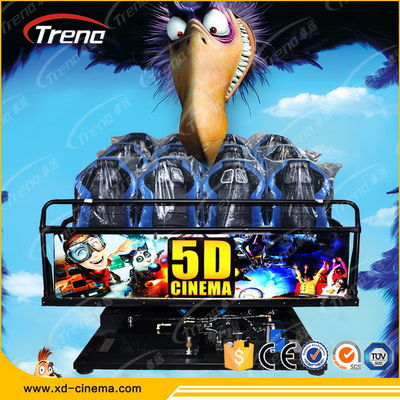 Κινητός 5D κινηματογράφος υδραυλικών συστημάτων με την κονσόλα τυχερού παιχνιδιού εικονικής πραγματικότητας