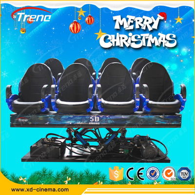 Κινητός 5D κινηματογράφος υδραυλικών συστημάτων με την κονσόλα τυχερού παιχνιδιού εικονικής πραγματικότητας