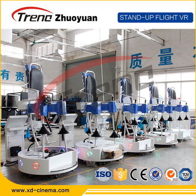 Τηλεοπτικές συσκευές τυχερού παιχνιδιού εικονικής πραγματικότητας παιχνιδιών λούνα παρκ με την περιστρεφόμενη πλατφόρμα 360 °