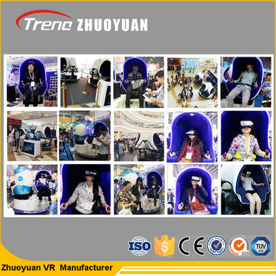 προσομοιωτής κινηματογράφων μηχανών 9d παιχνιδιών 1.5KW Multiplayer με το περιστρεφόμενο κράνος 360