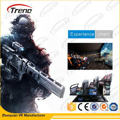 3 Dof ηλεκτρικός/υδραυλικός 5D κινηματογράφος προσομοιωτών εξοπλισμού 7D κινηματογράφων με την καρέκλα κινήσεων