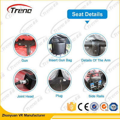 Υδραυλικός/ηλεκτρονικός κινηματογράφος προσομοιωτών 7d γύρου κινήσεων συστημάτων 7d με την έδρα κινήσεων 4d