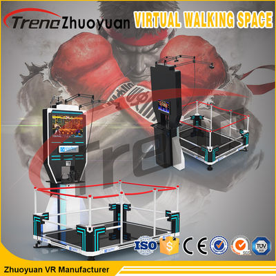 VR άπειρος διαστημικός ενιαίος φορέας πλατφορμών 360° εικονικής πραγματικότητας περπατώντας για το κέντρο λεωφόρων