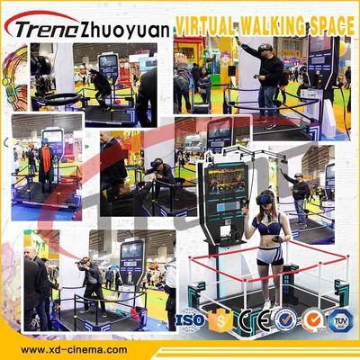 VR HTC κασκών VR εικονικής πραγματικότητας διαστημικοί κινηματογράφοι δράσης παιχνιδιών 9D πυροβολισμού περιπάτων μαύροι