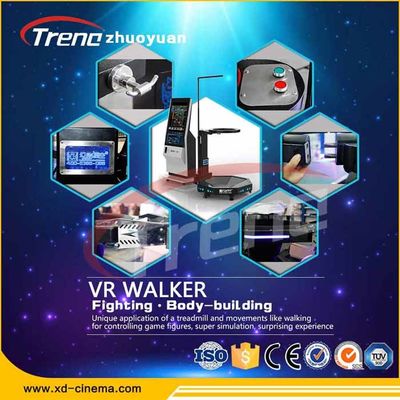 Μαύρα 800 Watt 9D εικονικής πραγματικότητας Treadmill/πυροβολισμού παιχνίδια μάχης