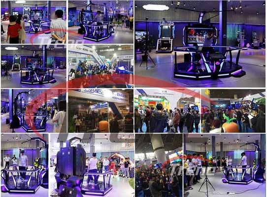 HTC VIVE εικονικής πραγματικότητας διαστημικοί κινηματογράφοι δράσης παιχνιδιών 9D πυροβολισμού περιπάτων μαύροι