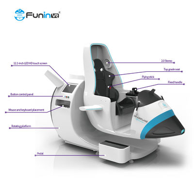 Πάρκο Περιπέτειας 0.5KW VR προσομοιωτής πτήσης υψηλής ευκρίνειας 3D γραφικά