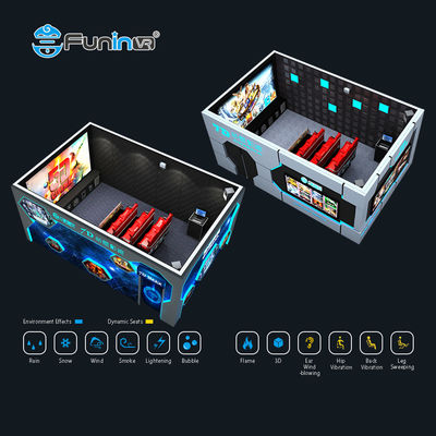 24 καρέκλες 7D κινηματογράφος 3D οθόνη για διαδραστικό κινηματογραφικό προσομοιωτή αγώνα