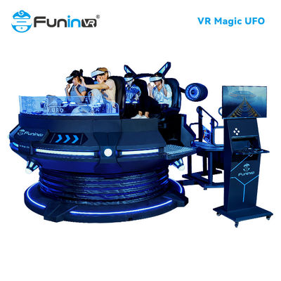 Περιπέτεια 9D VR προσομοιωτής 360 μοίρες περιστροφή Πολυπαίκτες 1,2KW