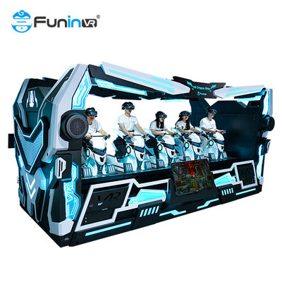 Διασκέδαση 9D VR Dragon Rider 5 θέσεις προσομοιωτής σε δυναμική ακραία θεματική πλατφόρμα