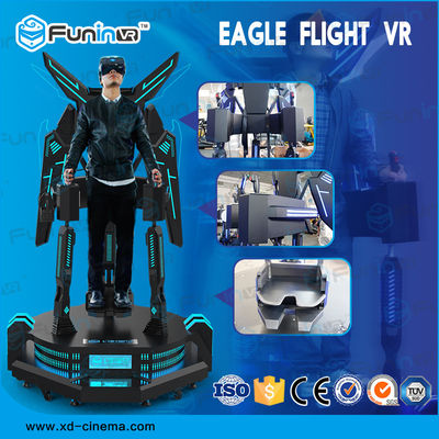 Funin VR που στέκεται επάνω τη μύγα VR Flight Simulator μηχανών 9D παιχνιδιών για τις λεωφόρους αγορών
