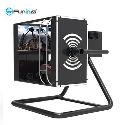 Μαύρος εικονικής πραγματικότητας του Flight Simulator εξοπλισμός λούνα παρκ πιλοτηρίων υπαίθριος