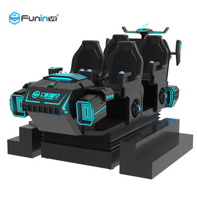 Παιχνίδια 6 Vr μαύρη εμφάνιση προσομοιωτών 220V Multiplayer εικονικής πραγματικότητας καθισμάτων 9D