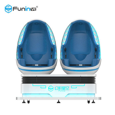 Διαλογικό δίδυμο κάθισμα προσομοιωτών εικονικής πραγματικότητας 9D για το λούνα παρκ