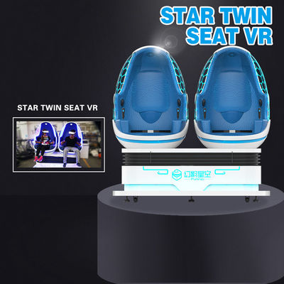 Ηλεκτρικό ασταθές δίδυμο κάθισμα προσομοιωτών 4.5KW εικονικής πραγματικότητας πλατφορμών 9D