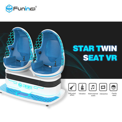 Μπλε κινηματογράφος περιστρεφόμενη οθόνη αφής 360 βαθμού HD 1080P δράσης πυροβολισμού προσομοιωτών εικονικής πραγματικότητας 9D