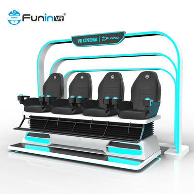 4 γύροι λούνα παρκ εδρών ηλεκτρικών συστημάτων 9D VR καθισμάτων