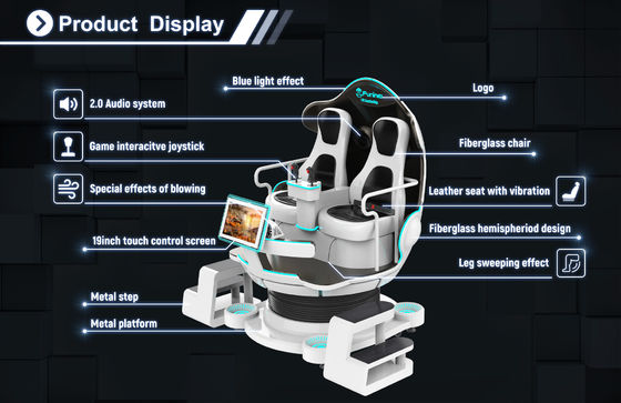 Εικονικά τρισδιάστατα γυαλιά 2 τιμών 9d εργοστασίων κινηματογράφων πραγματικότητας VR 9D vr κινηματογράφος simulador παιχνιδιών 9d διασκέδασης καθισμάτων 200kg VR