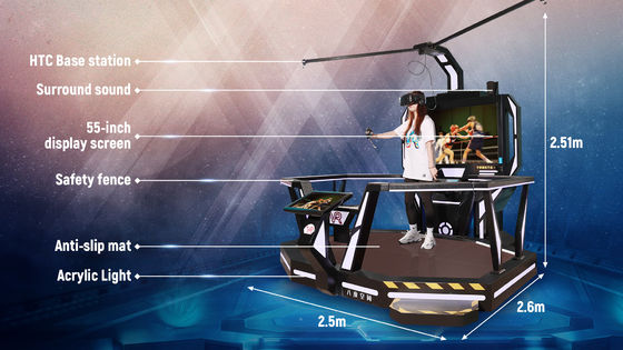 1 εικονική πραγματικότητα σταθμών 9D nteractivity πληρωτών κτύπησε εκτιμημένη λεωφόρο αγορών περίπτωσης φορτίων 200kg παιχνιδιών τη μηχανή
