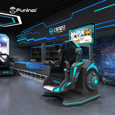 Πολυπαίκτης Adventure Park 9D VR Simulator με VR Headset Metal Platform AC220V Δύναμη