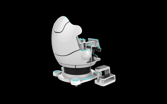 610kg Δυνατότητα βάρους 9D VR Chair με Immersive VR Experience και Joystick Controller