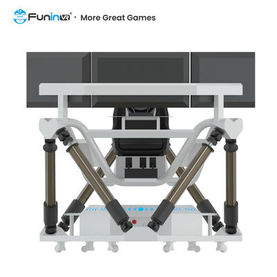 Funin VR Εσωτερικό 9D VR Πάρκο Ψυχαγωγίας Προσομοιωτής Αγώνων Αυτοκινήτου F1 Τριών Οθονών Arcade Games Οδήγησης Αυτοκινήτου Αγώνων Προσομοιωτής Αγώνων